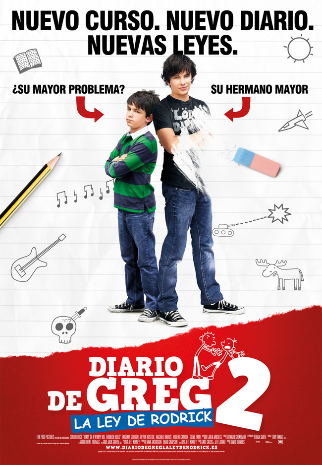 DIARIO DE GREG 2, LA LEY DE RODRICK - Diary of a wimpy kid, Rodrick rules - 2011