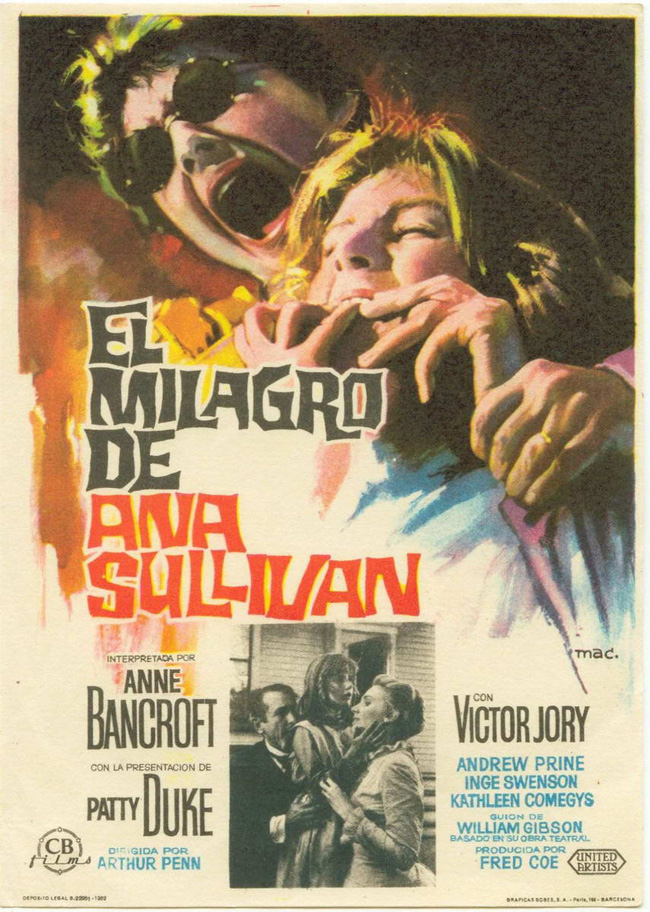 EL MILAGRO DE ANA SULLIVAN - The miracle worker - 1962