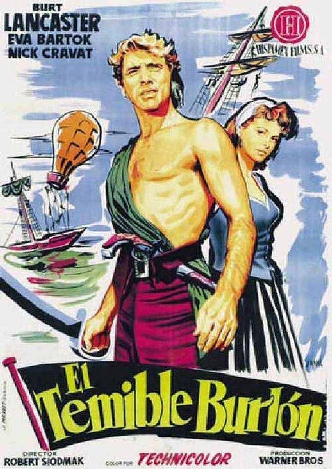 EL TEMIBLE BURLON - The Crimson Pirate - 1952