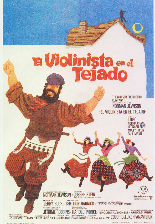 EL VIOLINISTA EN EL TEJADO - Fiddler on the Roof - 1971