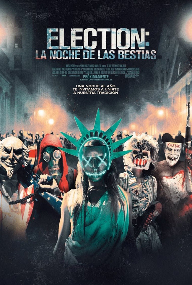 ELECTION, LA NOCHE DE LAS BESTIAS - The purge 3 - 2016