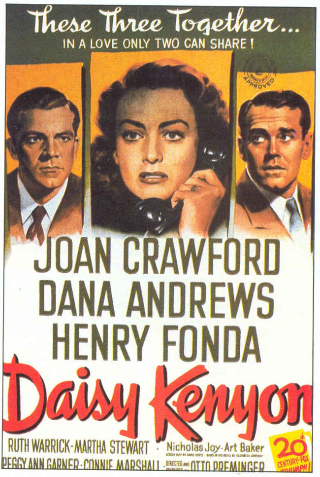 ENTRE EL AMOR Y EL PECADO - Daisy Kenyon - 1947