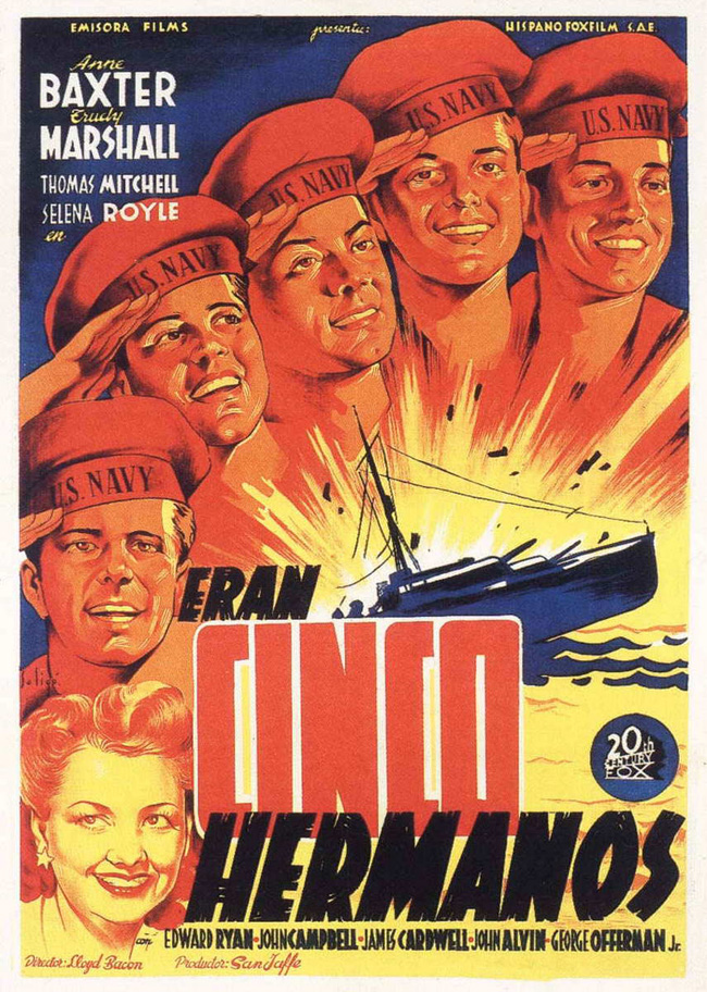ERAN CINCO HERMANOS - The Sullivans - 1944