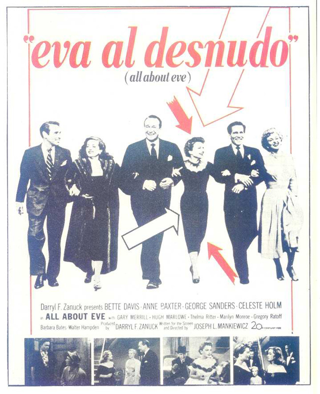 EVA AL DESNUDO - All about Eve - 1950